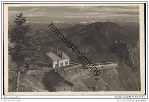 Wendelsteinhaus - Blick auf Traiten und Hohen Tauern - Foto-AK 30er Jahre