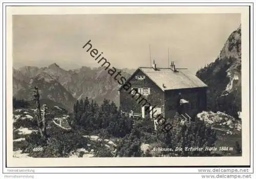 Achensee - Erfurter Hütte - Foto-AK 30er Jahre
