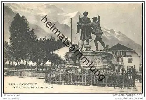Chamonix - Statue de H.-B. de Saussure ca. 1900