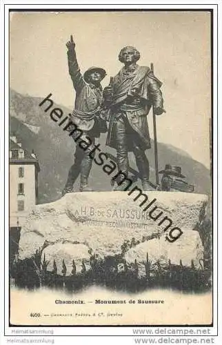 Chamonix - Monument de Saussure ca. 1900