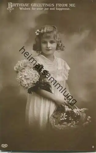 Mädchen mit Blumen - Published by E. A. Schwertfeger & Co. London EAS