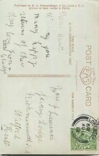 Mädchen mit Blumen - Published by E. A. Schwertfeger & Co. London EAS