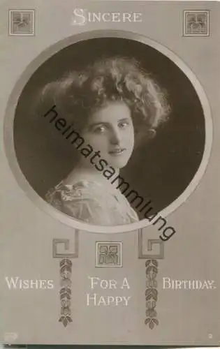 Frauenportrait - Published by E. A. Schwertfeger & Co. London EAS