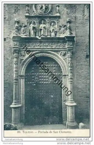 Toledo - Portada de San Clemente