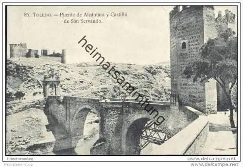 Toledo - Puente de Alcantara y Castillo de San Servando