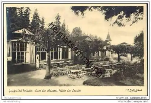 Georgenbad Neukirch - Foto-AK Handabzug