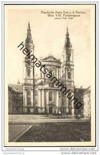 Wien VIII. - Piaristengasse - Pfarrkirche Maria Treu z. d. Piaristen ca. 1910