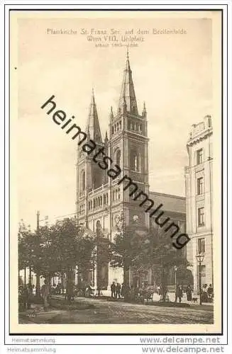 Wien VIII. - Uhlplatz - Pfarrkirche St. Franz Ser. auf dem Breitenfelde ca. 1910