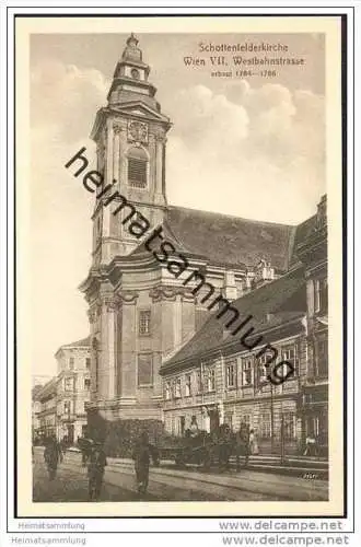 Wien VII. - Westbahnstrasse - Schottenfelderkirche ca. 1910
