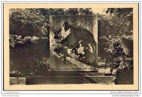 Berggiesshübel - Hochwasser-Denkmal - Foto-AK