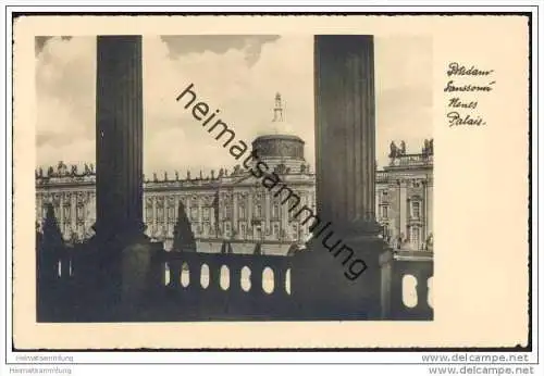 Potsdam-Sanssouci - Neues Palais - Foto-AK 30er Jahre