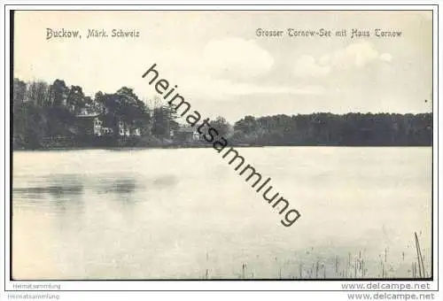Buckow - Grosser Tornow-See mit Haus Tornow