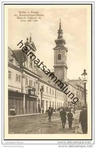 Wien II. - Taborstr. 14 - Kirche und Kloster der Bamherzigen Brüder ca. 1910