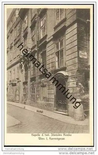 Wien I. - Kurrentgasse - Kapelle d. heil. Stanislau Kostka ca. 1910