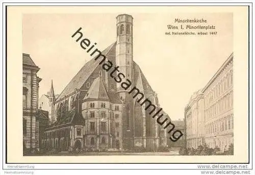 Wien I. - Minoritenplatz - Minoritenkirche ca. 1910