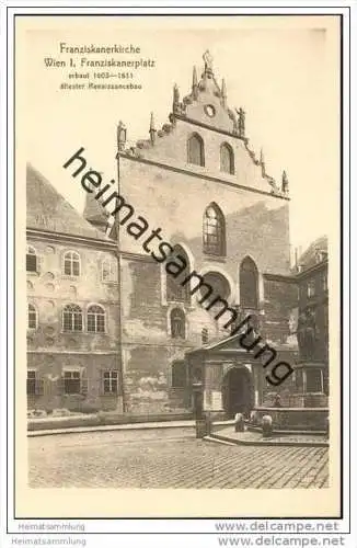 Wien I. - Franziskanerplatz - Franziskanerkirche ca. 1910