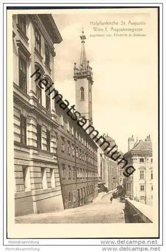 Wien I. - Augustinergasse - Hofpfarrkirche St. Augustin ca. 1910