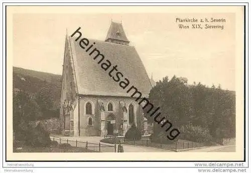 Wien XIX. - Sievering - Pfarrkirche z. h. Severin ca. 1910