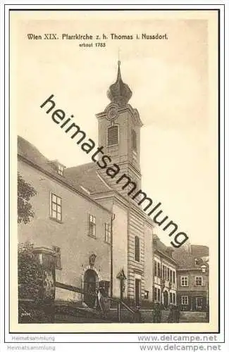 Wien XIX. - Nussdorf - Pfarrkirche z. h. Thomas ca. 1910