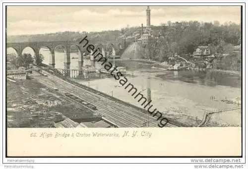 New York - High Bridge &amp; Croton Waterworks ca. 1900