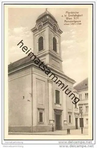 Wien XIV. - Reindorfgasse - Pfarrkirche z. hl. Dreifaltigkeit  ca. 1910