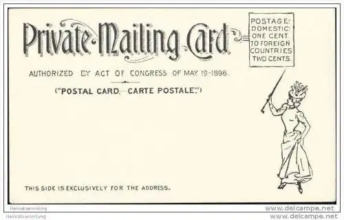 New York - Columbia University - Private Mailing Card ca. 1900