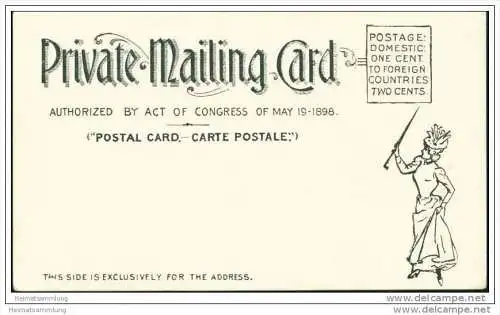 New York - Govenor's Island - New York Bay - Private Mailing Card ca. 1900