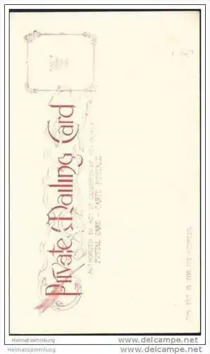 New York - Park Row - Private Mailing Card ca. 1900