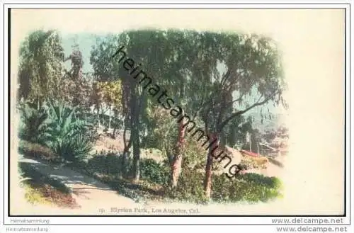 Los Angeles - Elysian Park - Private Mailing Card - Publisher Edward H. Mitchell San Francisco ca. 1900