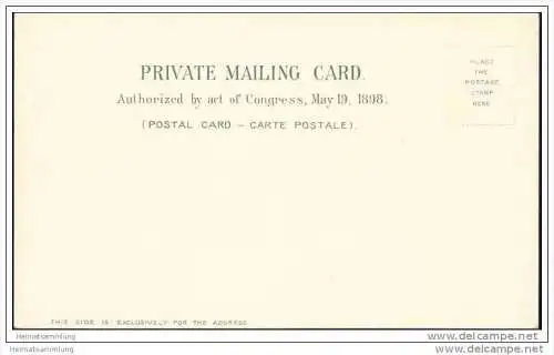 Chicago - Grand Boulevard - Whaleback Boat - Great Northern Hotel - Private Mailing Card ca. 1900