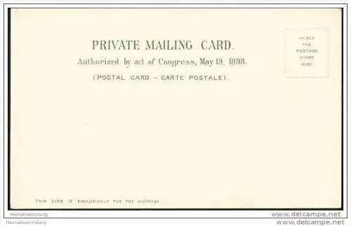 Chicago - Rock Island Elevators - Palmer House - Lincoln House - Private Mailing Card ca. 1900