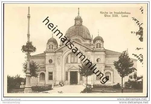 Wien XIII. - Lainz - Kirche im Invalidenhaus ca. 1910