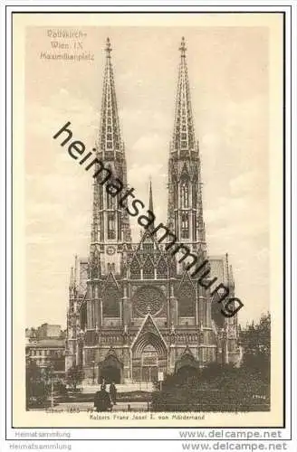 Wien IX. - Maximilianplatz - Votivkirche ca. 1910