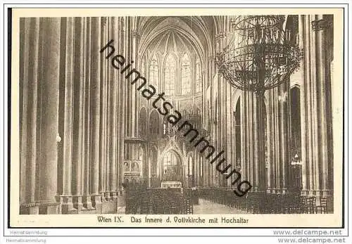 Wien IX. - Votivkirche mit Hochaltar ca. 1910