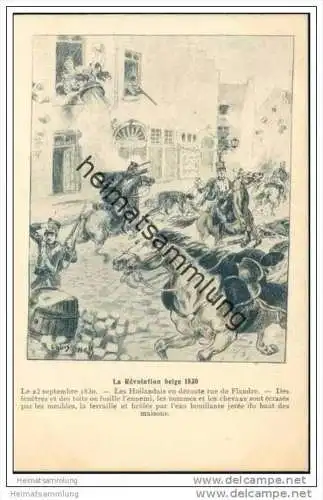La Révolution belge 1830 - Künstlerkarte Louis Hell