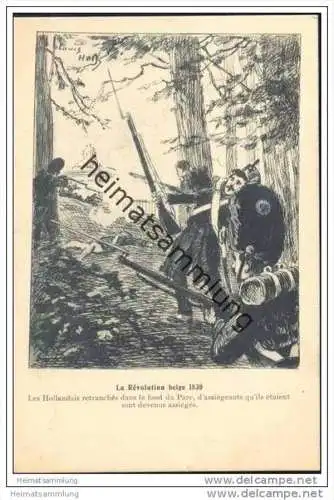 La Révolution belge 1830 - Künstlerkarte Louis Hell