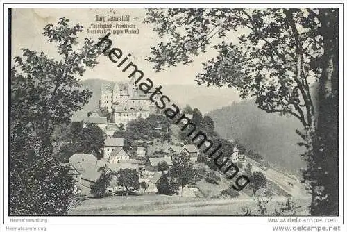 Burg Lauenstein - Nachporto - Bayernmarke wurde bei Versand aus Saalfeld nicht anerkannt