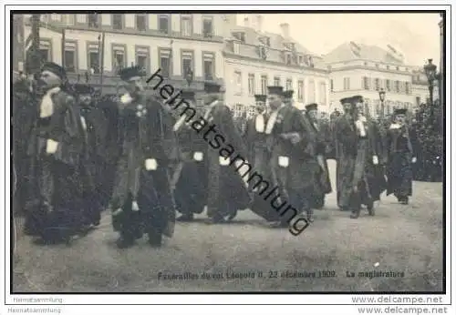 Funérailles du roi leopold II - 22 décembre 1909 - La magistrature