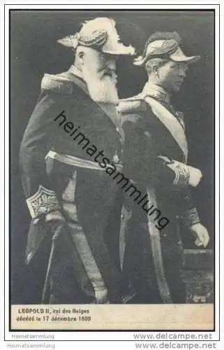 Belges - Léopold II - roi du Belges décédé le 17 décembre 1909