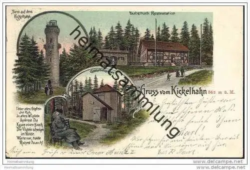 Kickelhahn - Gabelbach Restauration - Göthehäuschen