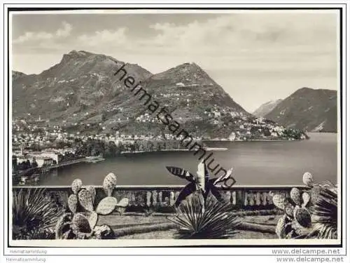 Lugano - Monte Bre - Foto-AK Grossformat 30er Jahre