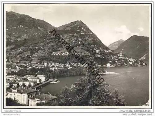 Lugano e Monte Bre - Foto-AK Grossformat