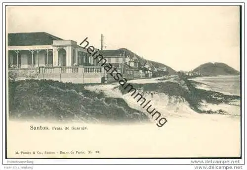 Santos - Praia do Guaruja ca. 1900