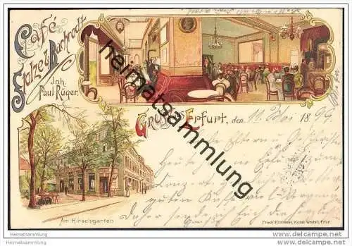 Erfurt - Cafe Stolze &amp; Bachrodt - Inh. Paul Rüger - Am Hirschgarten