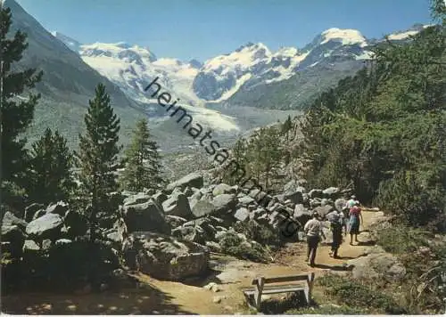 Weg zur Bovalhütte - Morteratschgletscher - Verlag Beringer & Pampaluchi Zürich