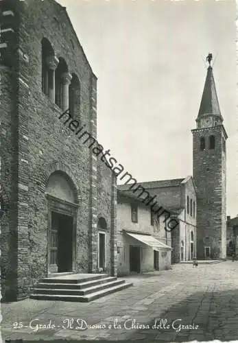 Grado - Il Duomo e la Chiesa della Grazie - Foto-AK Grossformat - Ediz. F. Brescia Trieste 1955