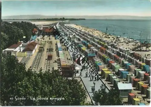 Grado - La ridente spiaggia - Foto-AK Grossformat - Ed. Cartolibreria Moderna Grado