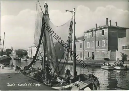 Grado - Canale del Porto - Foto-AK Grossformat 50er Jahre - Ediz. Foto Zuliani Grado