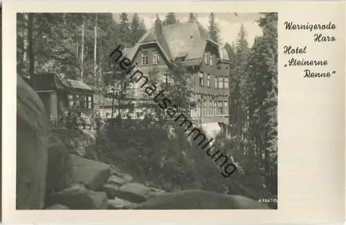 Wernigerode - Hotel Steinerne Renne - Foto-AK - Verlag E. Riehn Wernigerode