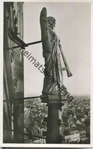 Freiburg - Posaunenengel am Münsterturm - Verlag E. Baumgartner & Sohn Freiburg